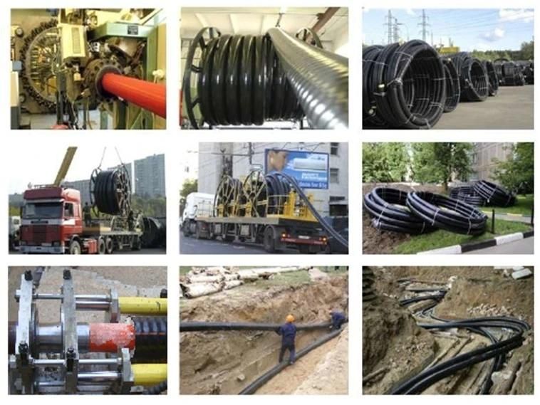Flexible Community Supply Heat Pipe Flexible PE Machine