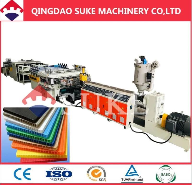 PP PC Hollow Grid Sheet Extrusion Line Machine