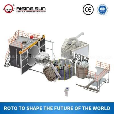 Plastic Product Making Efficient Multi-Arms Shuttle Rotomoulding Machine