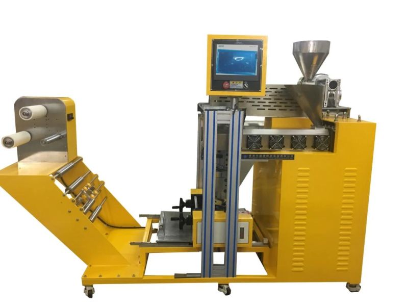 Lab Plastic Cast and Stretch Film Making Extrusion Machine with Single Extruder and Calender Function