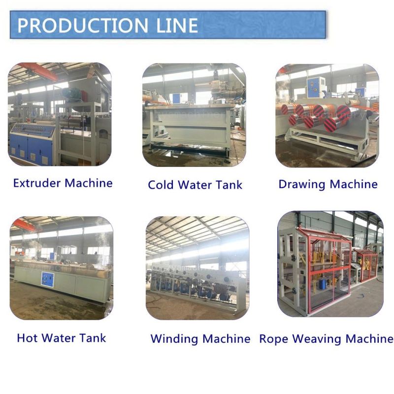Plastic Pet Rope Making Machine Plastic Rope Filament Fiber Yarn Twisting Machine