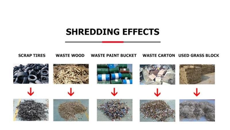 Factory Price Waste Cardboard Shredder Plastic Bottle Wood Paper Shredder Machine