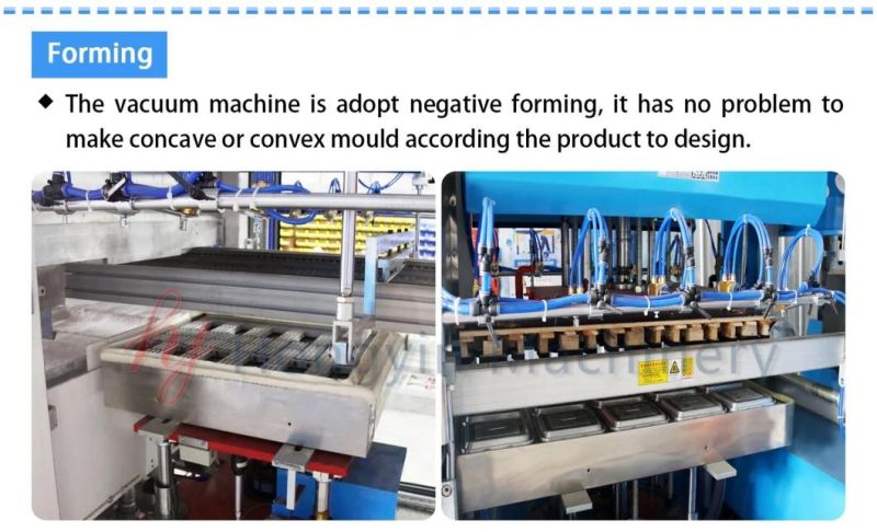 Fully-Automatic Vacuum Thermoforming Machine for Plastic Container