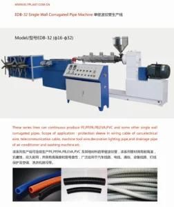 Single Wall Corrugated Pipe Extrusion Line (plastic production machinery)