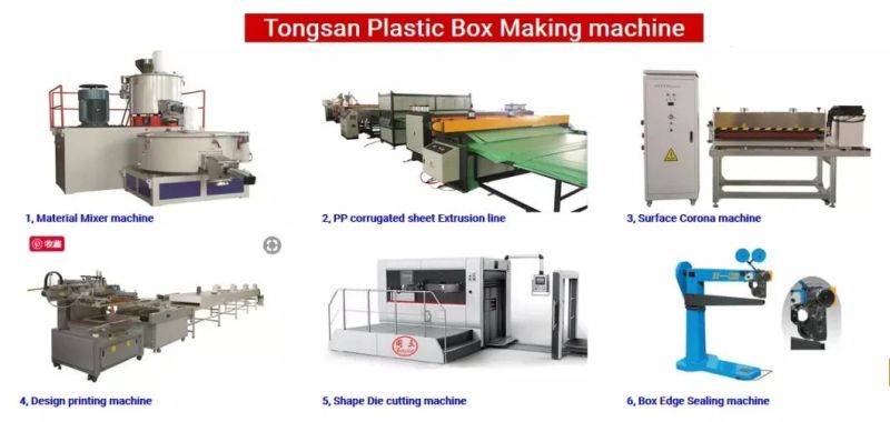 1220mm-2800mm PP Hollow Corrugated Sheet Plastic Box Making Machine