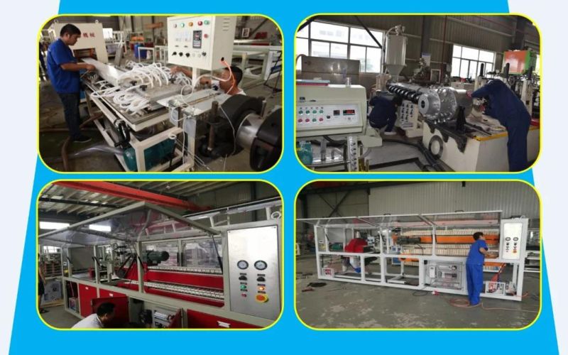Jiangsu Hot Selling UPVC Profile Making Machine Twin Screw Extruder Frame Making Machinery