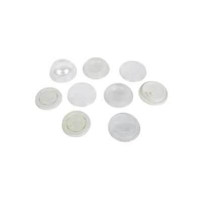 PS PVC Plastic Disposable Paper Drink Cup Lid with Hole for Food Package Tray Container ...