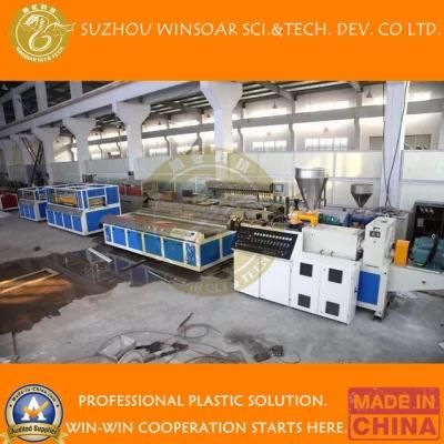 Fully Automatic PE PP PVC and Wood WPC Decking Flooring Extruder Production Line