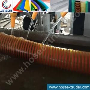PVC Spiral Reinfroced Pipe Extrusion Line with 30 / 50 Meters Water Tank