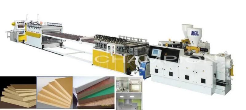 Plastic WPC PVC Bathroom Crust Foam Board Sheet Plastic Machinery Extruder Production Line