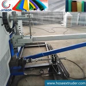 EVA LDPE Layflat Hose Production Equipment Online Yarn Fiber Braiding Knitting Coated