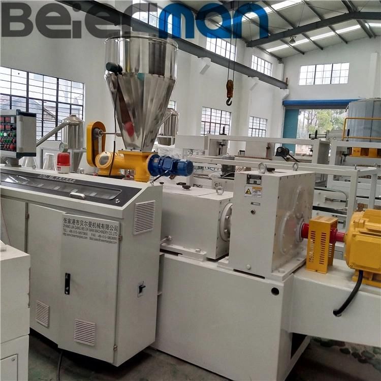 Euro-Quality 200-250kg Output PVC Raw Material Grain/Granules/Pellets Sjsz65/132 Double Screw Extrusion Line Hot Die Cutting Device