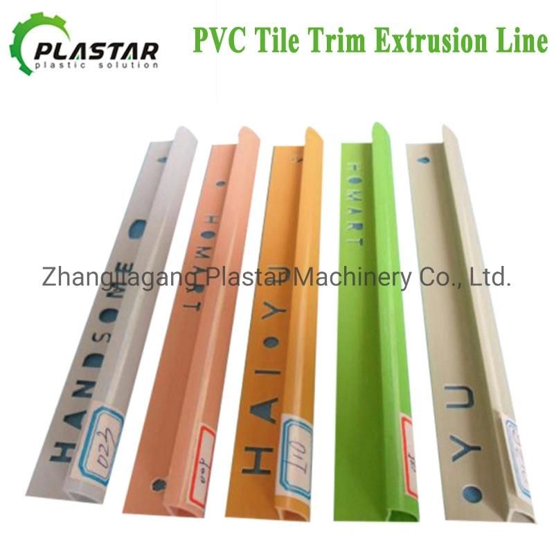 PVC Tile Trim Plastic Extrusion Profiles Ceramic Corner Edging Making Extrusion Machine