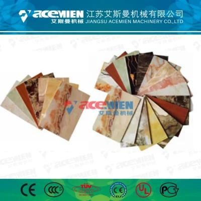 PVC Plastic Artificial Marble Stone Sheet Machine Production Line Golden Supplier