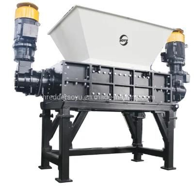 Twin Shaft Industrial Clothes Textile Shredding Two Shaft Shredder