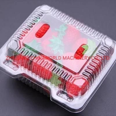 Automatic Four-Pillar Hydraulic Disposable Plastic Food Container Thermoforming Making ...