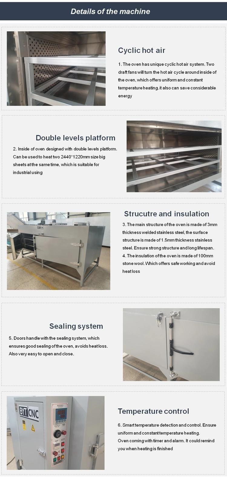 Bsf-2513h Industrial Solid Surface Thermoforming Oven Solid Surface Ovens for Corian and Acrylic ABS PVC Plastic Preheating Machine