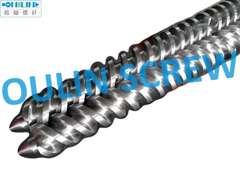 55/105 Twin Conical Screw and Barrel for Pipe, Sheet, Profiles, Foaming, Granulation
