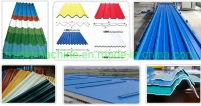 High Quality Plastic ASA/PMMA+PVC Corrugated Roof Tile Sheet Extrusion Line/Making Machine