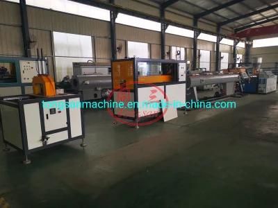 Four Cavity 16mm - 40 mm Small PVC Electric Conduit Pipes Producing Machine PVC Pipe ...