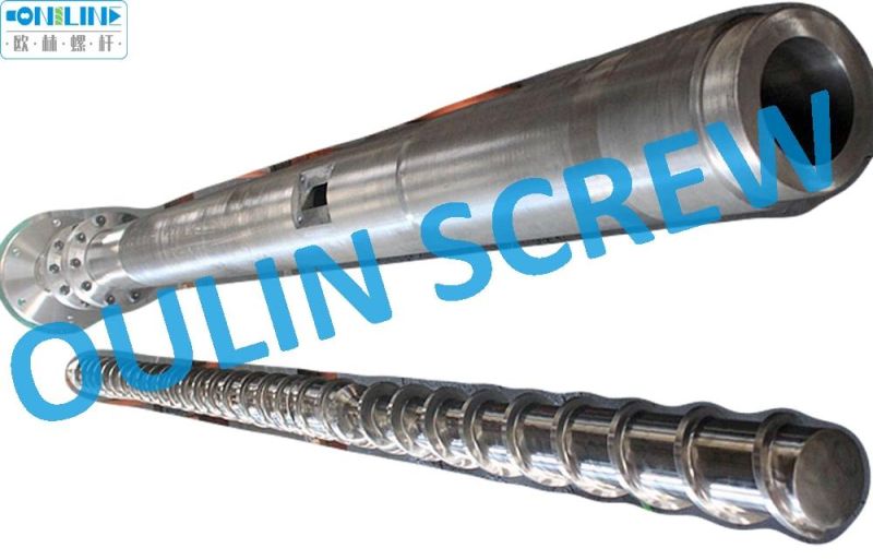 115mm Exhaust Type Screw and Cylinder for Granulation Extrusion