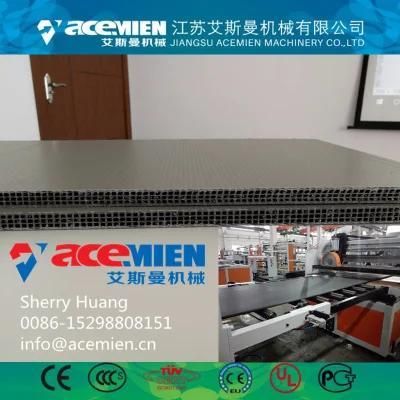 High Speed WPC PE PP Hollow Building Template Plastic Sheet Extrusion Line Sale