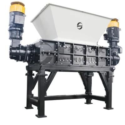 Two Shaft Industrial Cut Paper Tube Cardboard Shredder for Sale