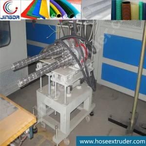 Double PVC Spiral Reinfroced Suction Hose Pipe Extrusion machine Line with Spiral Haul-off ...