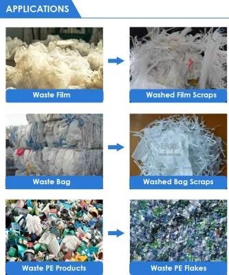 PP PE Plastic Film Environmental Recycling Washing Machine Line