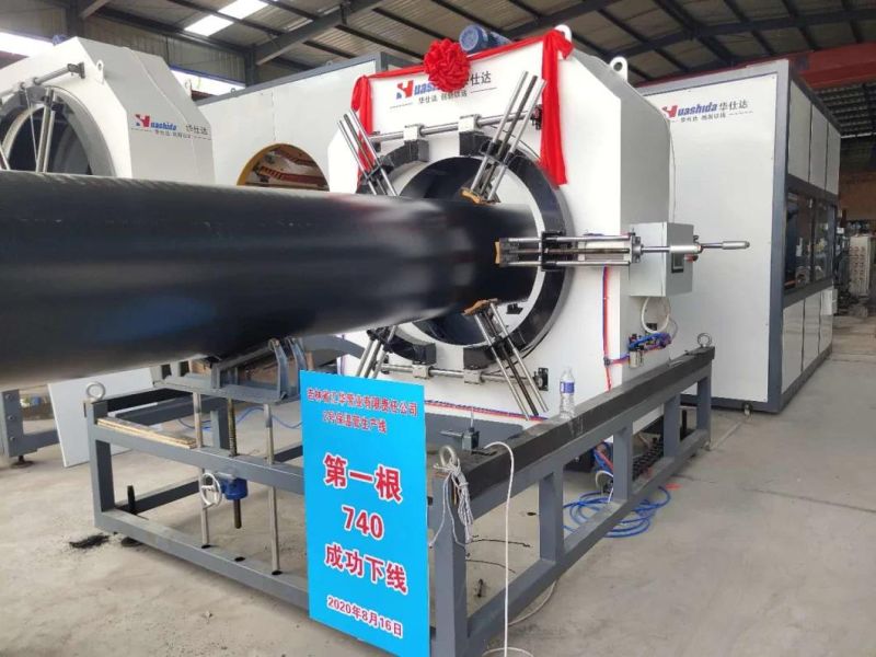 600-1200 HDPE Insulation Shell Plastic Pipe Extrusion Line