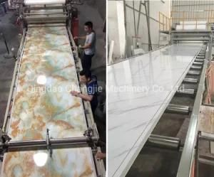 PVC Plastic Artificial Marble Plate Board Production Line Extrusion Machine Plant