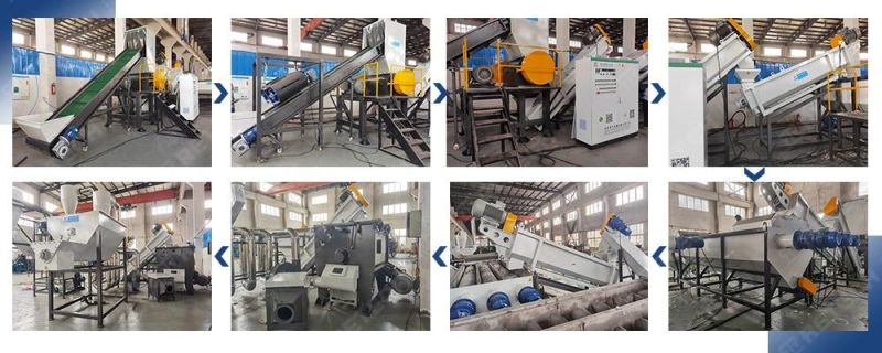 Plastic Recycling Plant Waste PP PE Film and Bags Hot Washing Machine