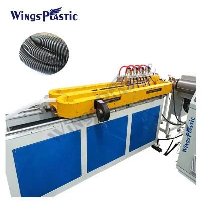 Single Wall Flexible Plastic Corrugated Conduit Pipe Making Machine / Tube Corrugator ...