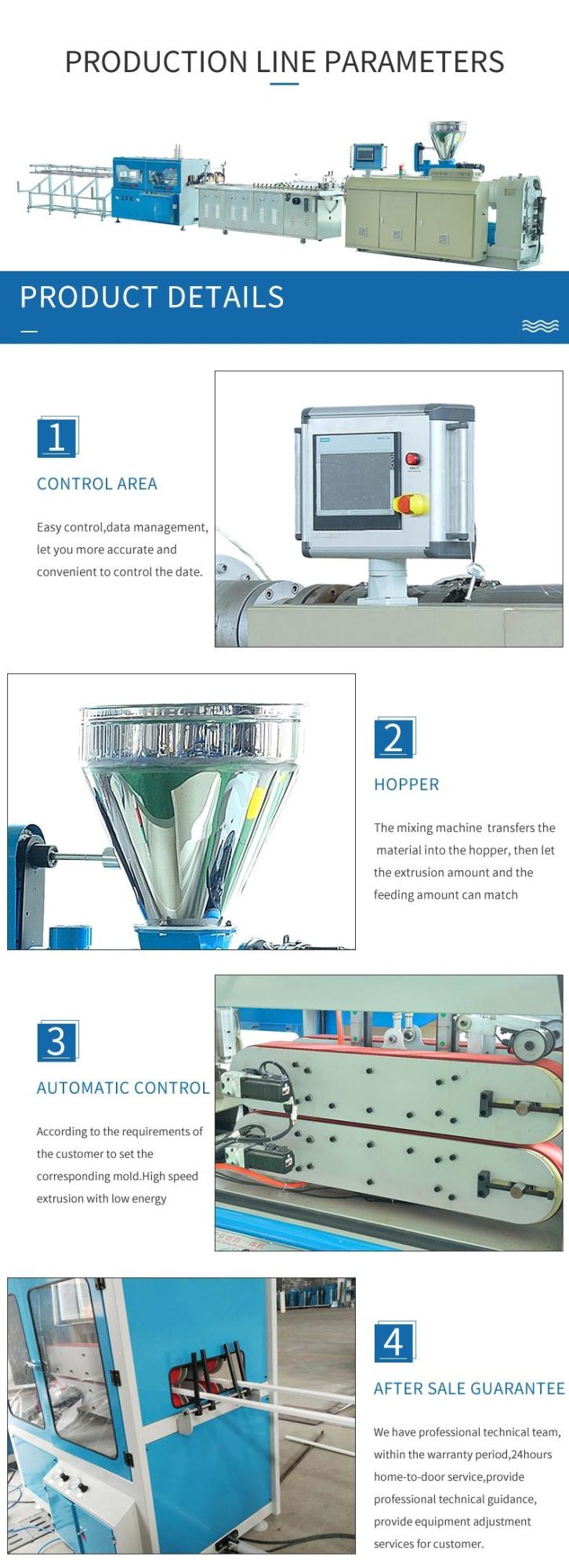 Plastic Extruder Machine/PVC Cable Trunking Profile Production Extrusion Line/Plastic Machine